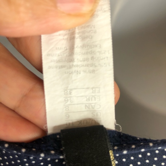 Niptuck Sorranto Blue white polka dots one piece - Picture 13 of 16